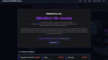 The Encore No One Wanted — ShinyHunters relaunch "BreachForums" as an extortion hub after Salesforce megabreach